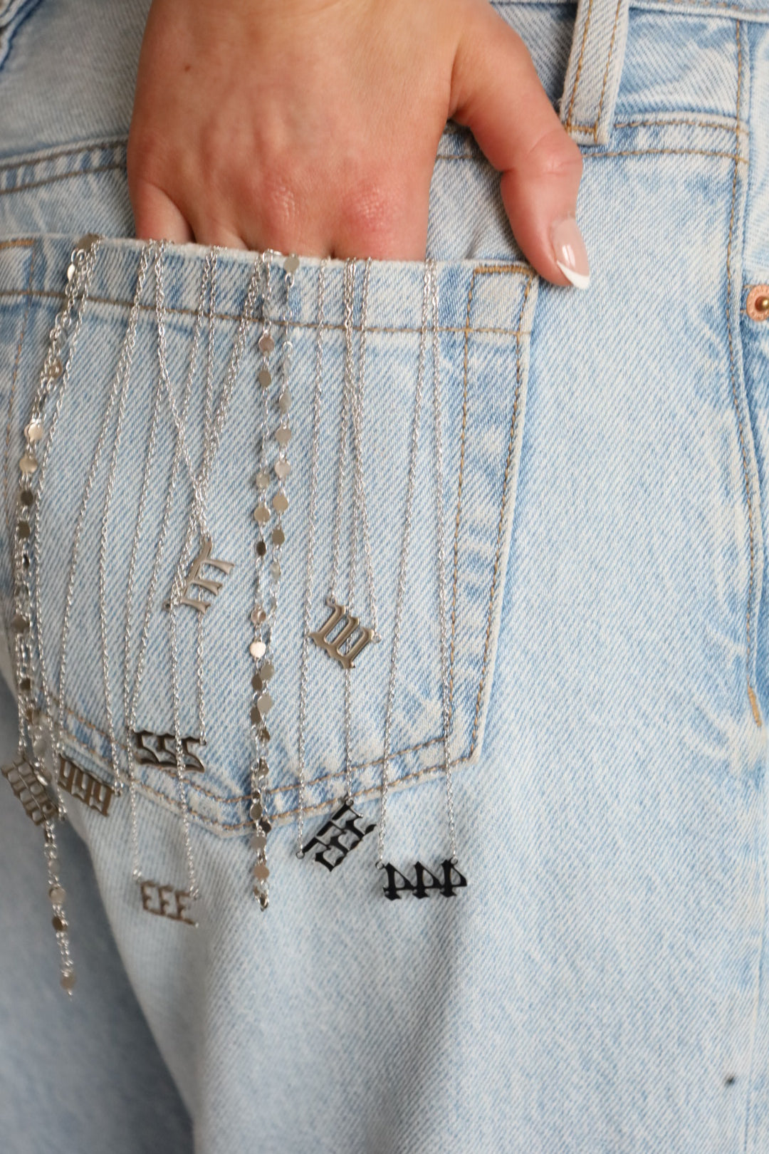 The Stevie - Silver Angel Number Necklace