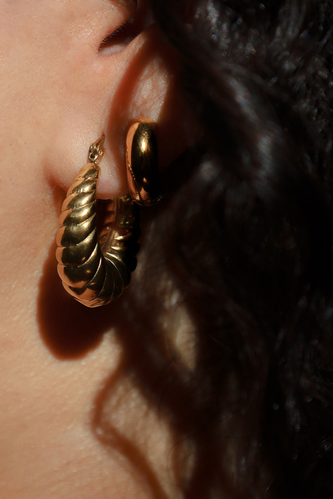 Seashell Hoops